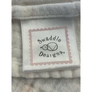 Swaddle Designs blanket/cloth white and pink butterflies 100% Cotton 37X41